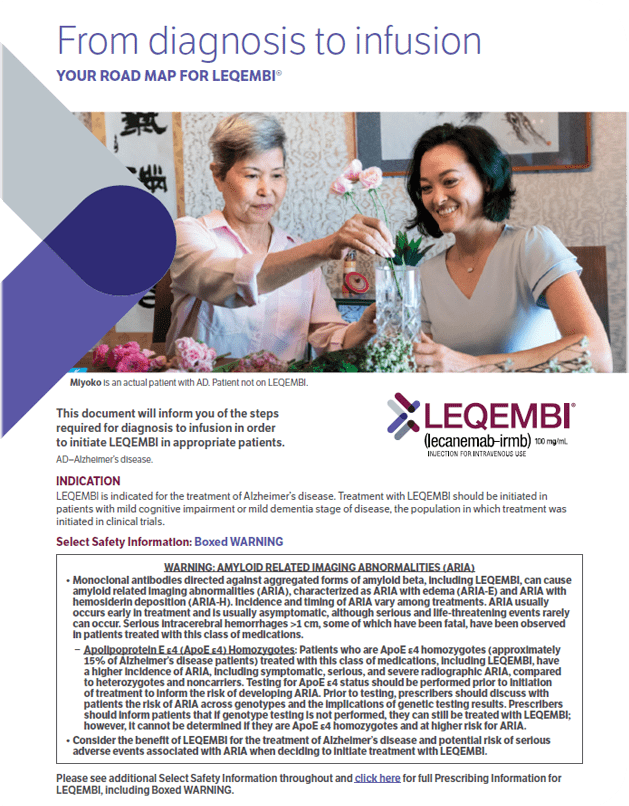 From diagnosis to infusion: your road map for LEQEMBI
