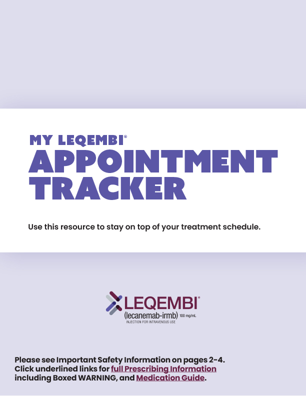 My LEQEMBI Appointment Tracker thumbnail