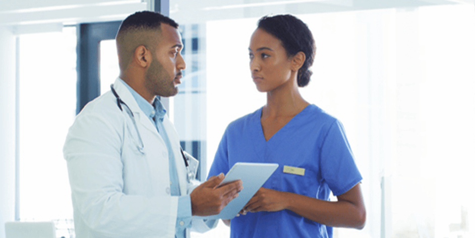 HCPs having a discussion