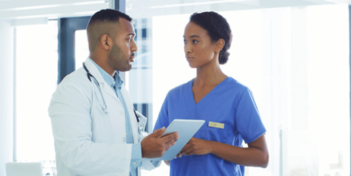 HCPs having a discussion